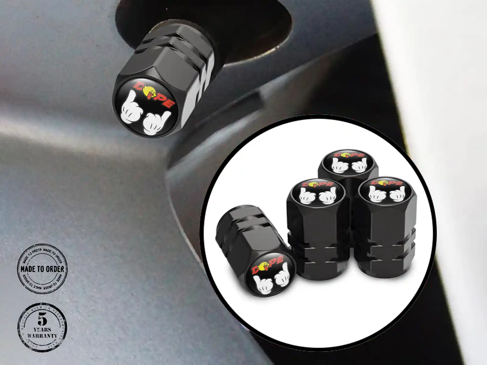 Valve Stem Caps for Cars Minimal Look